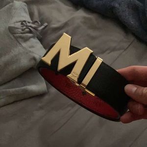 Mcm mens belt reversible